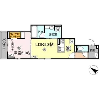 Colermo舟入南【1階】の間取り