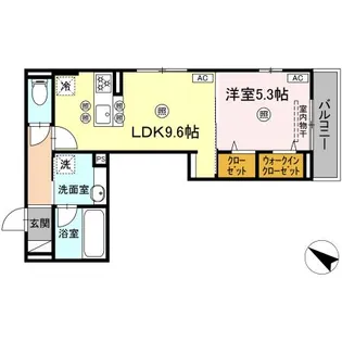 Colermo舟入南【2階】の間取り