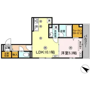 Colermo舟入南【2階】の間取り