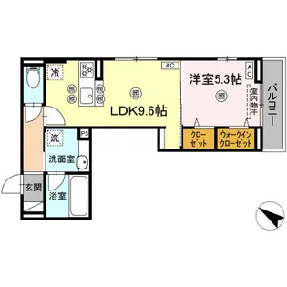 Colermo舟入南【3階】の間取り