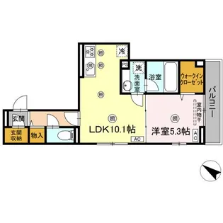 Colermo舟入南【3階】の間取り