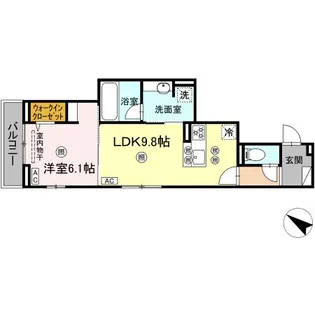 Colermo舟入南【3階】の間取り
