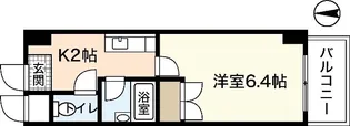 サンパレス横川【8階】の間取り