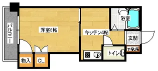 高中ビル【2階】の間取り