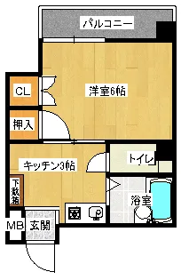 高中ビル【5階】の間取り