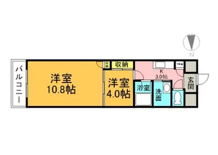 クレセントヒルズ【7階】の間取り