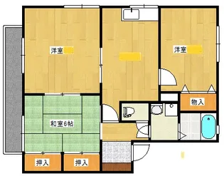ルーエ井口C棟【2階】の間取り