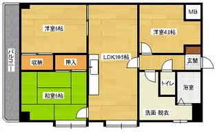 サンシャイン【7階】の間取り
