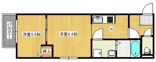 月光古江西町【1階】の間取り