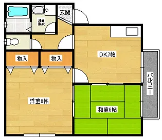 セジュール本浦【1階】の間取り