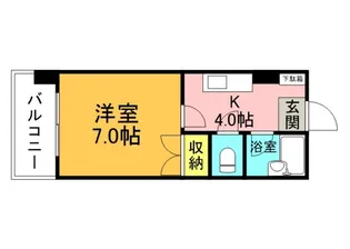 第1品川ビル【606号室】の間取り
