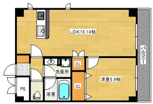 SAKURA.ISM【6階】の間取り