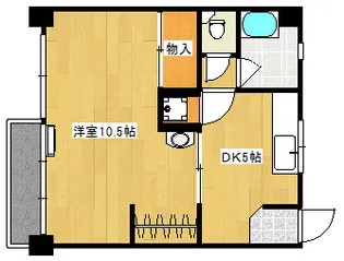みさきマンション【4階】の間取り
