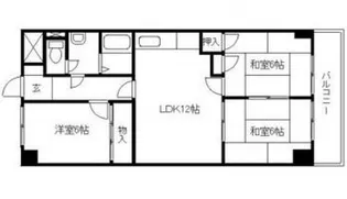 龍本マンション【2階】の間取り