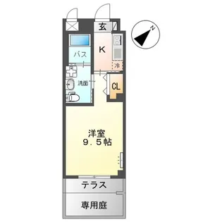 グレイスハーモニーあんしん【1階】の間取り