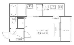 FORTUNA曙【1階】の間取り
