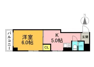 清和十日市【5階】の間取り