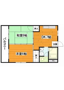 コーポ高浦【3階】の間取り