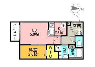 月光江波東零番館【3階】の間取り