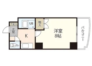 カルティエ城北通り【8階】の間取り