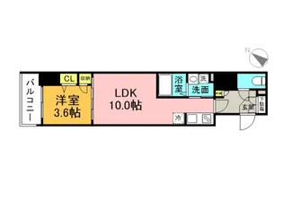 S-RESIDENCE東千田公園ALESIA【8階】の間取り