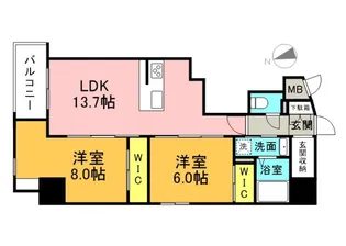 S-RESIDENCE富士見町aglitter【3階】の間取り