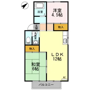 プレジールスミダA棟【1階】の間取り