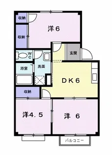 エルディム福田【2階】の間取り
