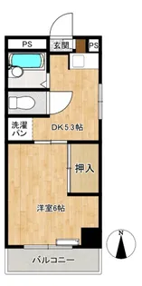 パークサイド茶木【4階】の間取り