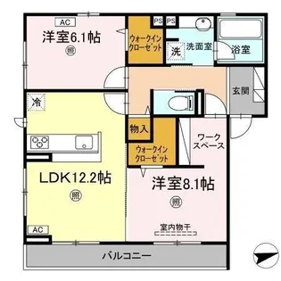 アトレヤン【301号室】の間取り
