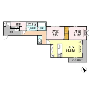 ベルミー【3階】の間取り
