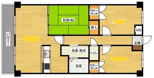 天衣中筋【8階】の間取り