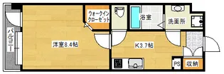 エマーブル矢賀【7階】の間取り