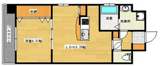 エマーブル矢賀【9階】の間取り