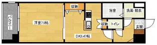 グラビスコート八丁堀【12階】の間取り