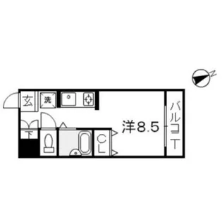 ブルースカイ小町【4階】の間取り
