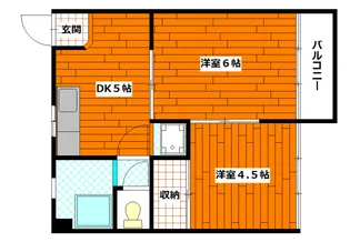 みさきマンション【4階】の間取り