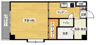クレールK【4階】の間取り