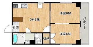 ウエストハイツ【2階】の間取り