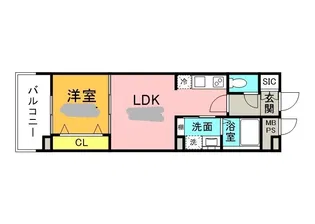 FLAX十日市【6階】の間取り