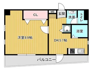 MAENOYA1st【801号室】の間取り