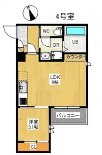 REGALEST 江波山桜【3階】の間取り