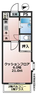 コーポファミーユの間取り