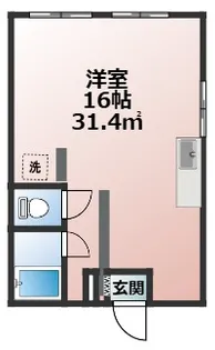 コーポ入江Aの間取り