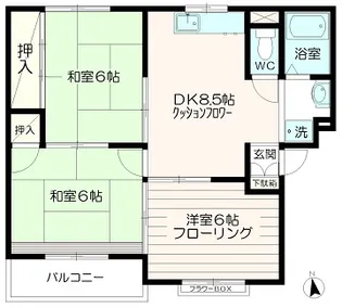 グランディールYAMANI【3階】の間取り