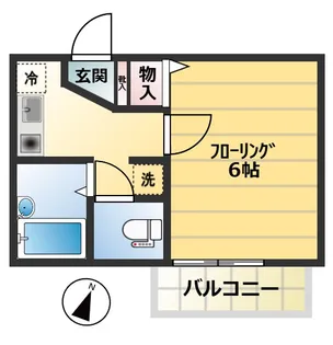 ジュネス1【1階】の間取り