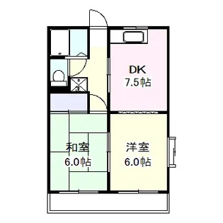 ルーミングナラハシ【101号室】の間取り