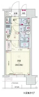 ララプレイス玉造パルク【704号室】の間取り