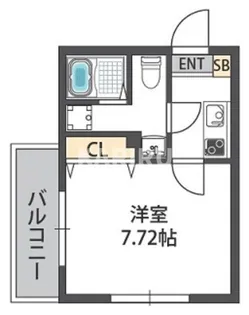 ドゥエリング神路【205号室】の間取り