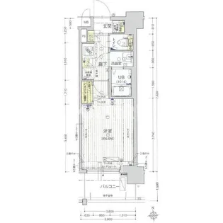 フォーリアライズ城東ネオス【702号室】の間取り